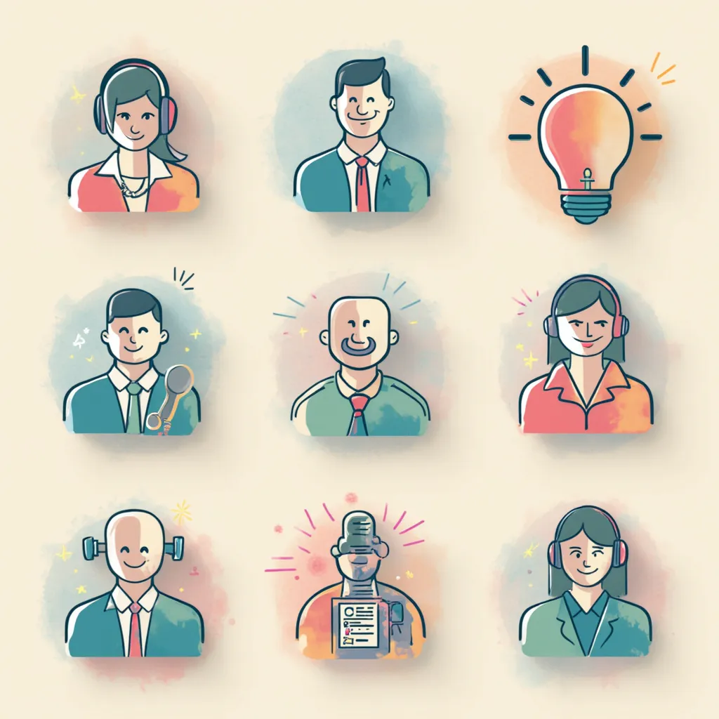 Iconos representando las ventajas competitivas de la empresa