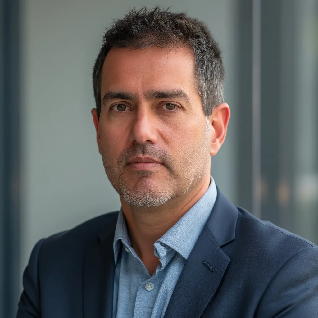 Retrato de Martín Gómez, Director de Operaciones de 'Logística Eficaz'